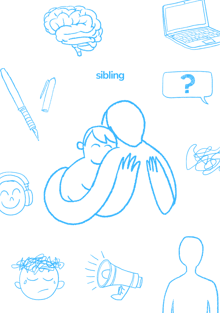 Sibling - Mental health support illustrations